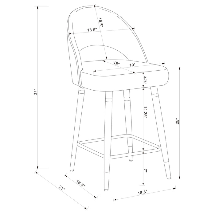 Ellie 5 Pc Counter Height Dining Sets - U&U Home Budget Furniture (Carteret, NJ)