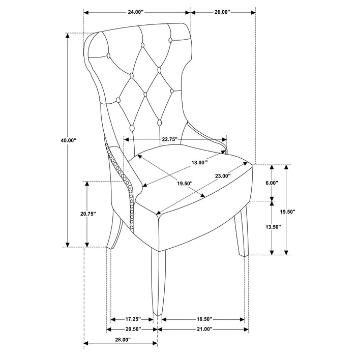 Baney Side Chair - U&U Home Budget Furniture (Carteret, NJ)