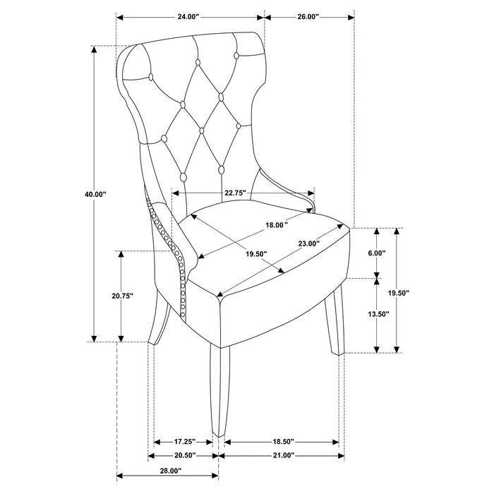 Baney Side Chair - U&U Home Budget Furniture (Carteret, NJ)