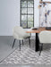 Emma Upholstered Dining Arm Chair (Set of 2) - U&U Home Budget Furniture (Carteret, NJ)