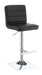 Bianca Upholstered Adjustable Bar Stools Black and Chrome (Set of 2) - U&U Home Budget Furniture (Carteret, NJ)
