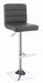 Bianca Upholstered Adjustable Bar Stools Grey and Chrome (Set of 2) - U&U Home Budget Furniture (Carteret, NJ)