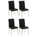 Maston Upholstered Dining Chairs Black (Set of 4) - U&U Home Budget Furniture (Carteret, NJ)