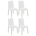 Maston Upholstered Dining Chairs White (Set of 4) - U&U Home Budget Furniture (Carteret, NJ)