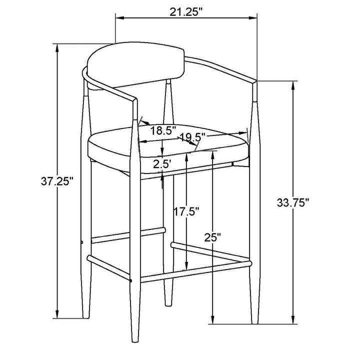 Tina Counter Stool - U&U Home Budget Furniture (Carteret, NJ)