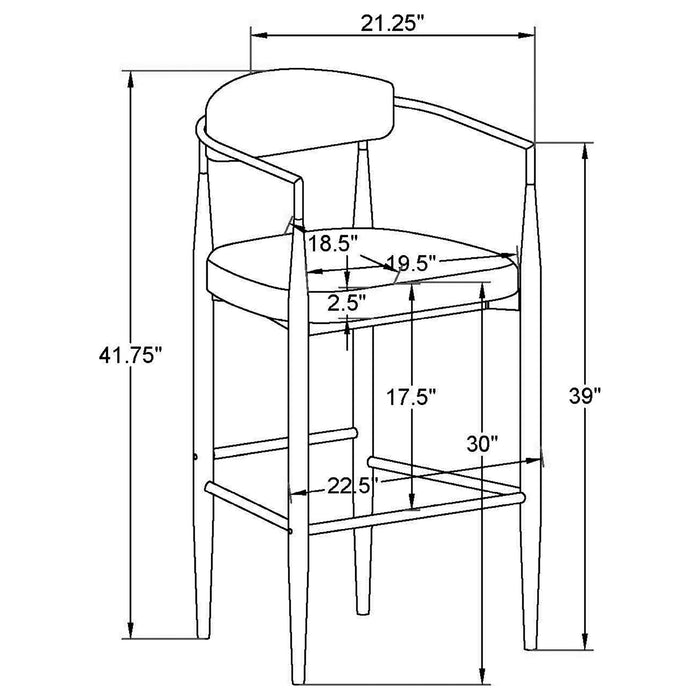 Tina Bar Stool - U&U Home Budget Furniture (Carteret, NJ)
