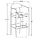 Tina Bar Stool - U&U Home Budget Furniture (Carteret, NJ)