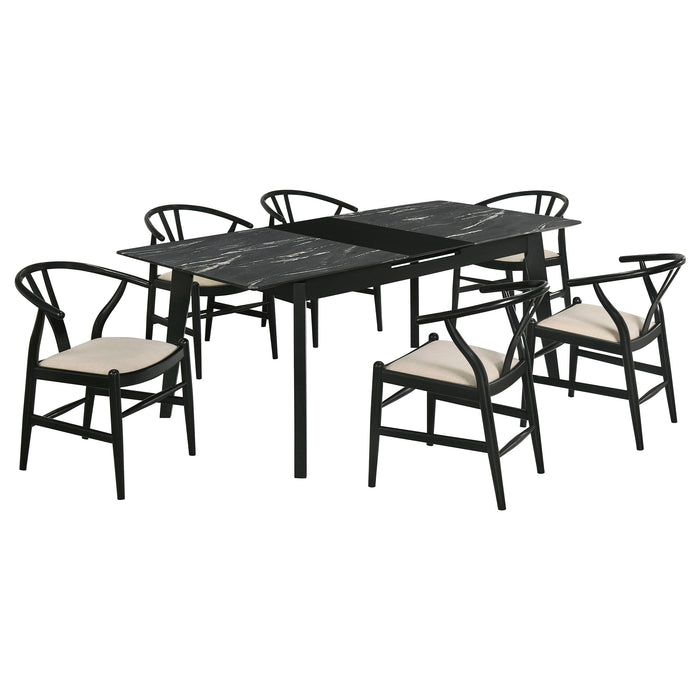Crestmont 7 Pc Dining Set - U&U Home Budget Furniture (Carteret, NJ)