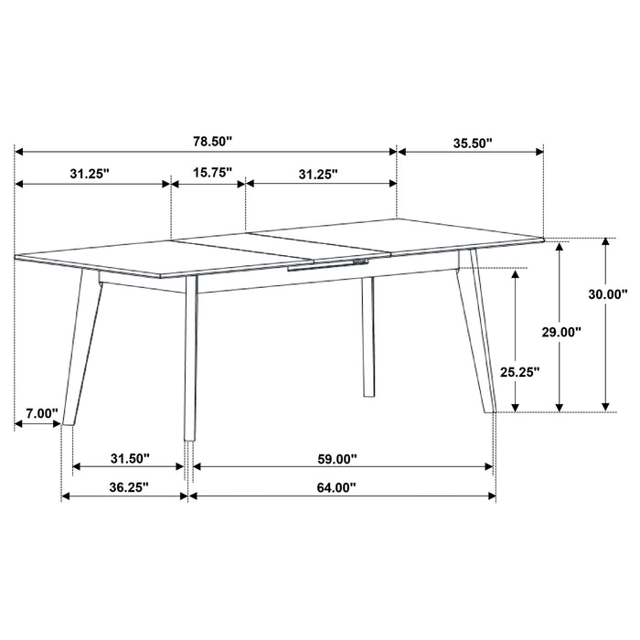 Crestmont Dining Table - U&U Home Budget Furniture (Carteret, NJ)