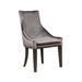 Phelps Upholstered Demi Wing Chairs Grey (Set of 2) - U&U Home Budget Furniture (Carteret, NJ)
