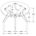 Paxton 5 Pc Dining Sets - U&U Home Budget Furniture (Carteret, NJ)