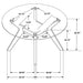 Paxton Dining Tables - U&U Home Budget Furniture (Carteret, NJ)