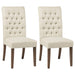 Douglas Tufted Back Dining Chairs Vineyard Oak (Set of 2) - U&U Home Budget Furniture (Carteret, NJ)