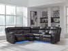 Sultan Meadow Reclining Sectional - U&U Home Budget Furniture (Carteret, NJ)