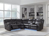 Sultan Meadow Reclining Sectional - U&U Home Budget Furniture (Carteret, NJ)