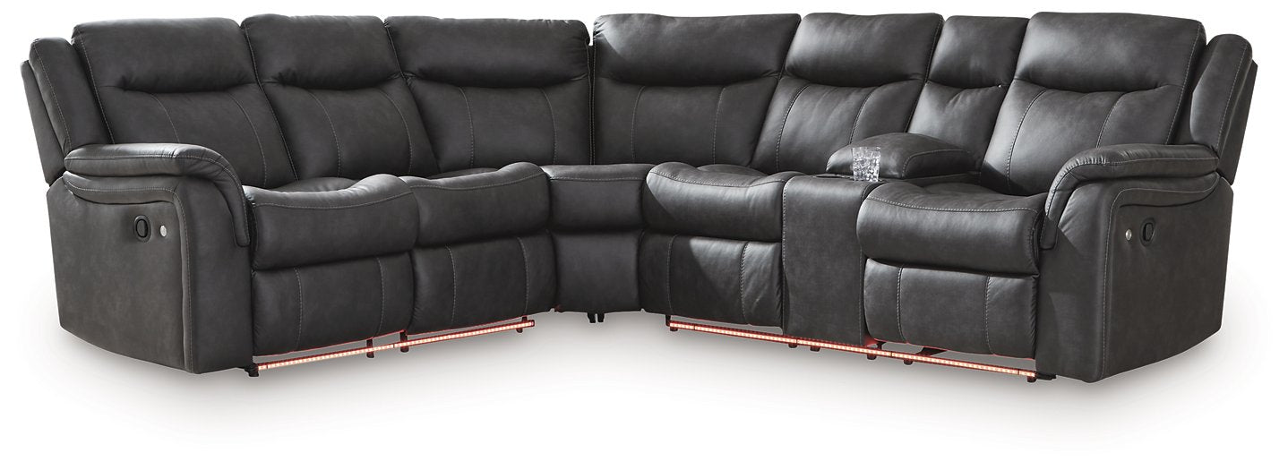 Sultan Meadow Reclining Sectional - U&U Home Budget Furniture (Carteret, NJ)