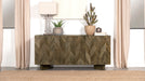 Tyler 3-door Dining Sideboard Server Mango Brown - U&U Home Budget Furniture (Carteret, NJ)
