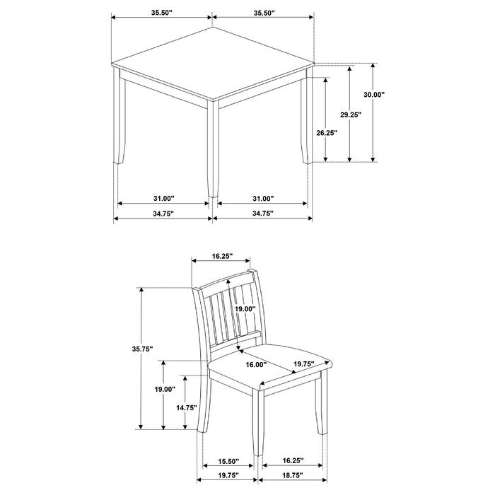 Parkwood 5 Pc Dining Sets - U&U Home Budget Furniture (Carteret, NJ)