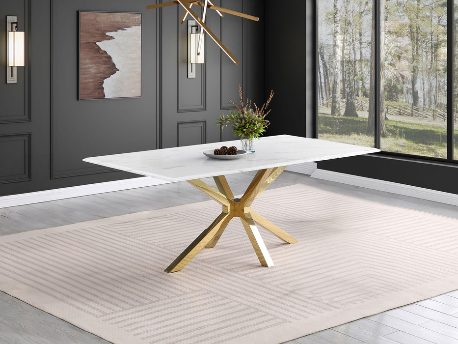 Venera Dining Table - U&U Home Budget Furniture (Carteret, NJ)