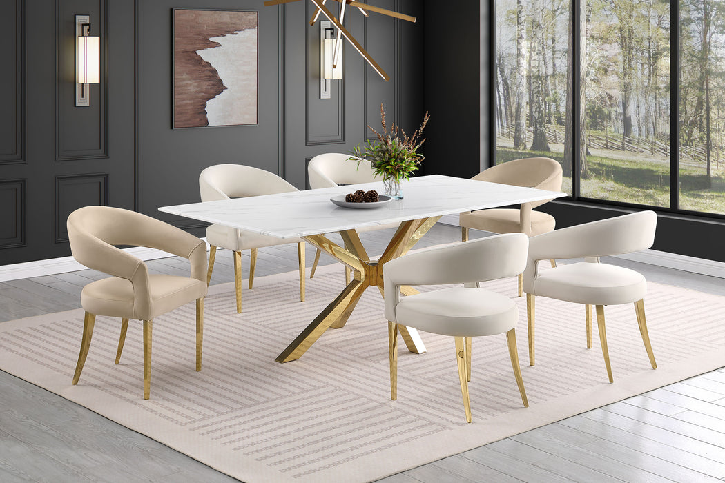 Venera Dining Table - U&U Home Budget Furniture (Carteret, NJ)