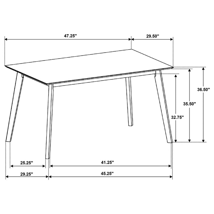 Robbie 5 Pc Counter Height Dining Set - U&U Home Budget Furniture (Carteret, NJ)