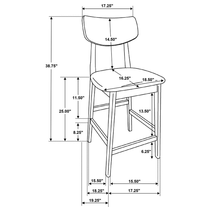 Robbie 5 Pc Counter Height Dining Set - U&U Home Budget Furniture (Carteret, NJ)