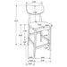 Robbie 5 Pc Counter Height Dining Set - U&U Home Budget Furniture (Carteret, NJ)