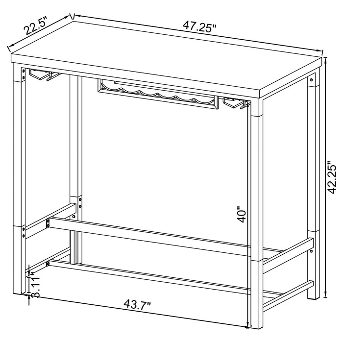 Norcrest Bar Table - U&U Home Budget Furniture (Carteret, NJ)