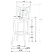 Lambert Bar Stool - U&U Home Budget Furniture (Carteret, NJ)