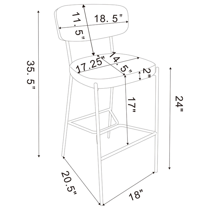 Elison Counter Stool - U&U Home Budget Furniture (Carteret, NJ)