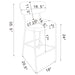 Elison Counter Stool - U&U Home Budget Furniture (Carteret, NJ)