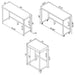 Hawes 4 Pc Counter Height Dining Set - U&U Home Budget Furniture (Carteret, NJ)