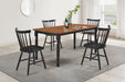Hollyoak 5 Pc Dining Set - U&U Home Budget Furniture (Carteret, NJ)