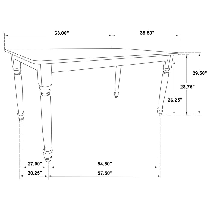 Hollyoak 5 Pc Dining Set - U&U Home Budget Furniture (Carteret, NJ)
