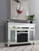 Melinda 2-door Wine Cabinet with Lighting Mirror - U&U Home Budget Furniture (Carteret, NJ)