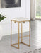 Nadia Square Padded Seat Bar Stool (Set of 2) - U&U Home Budget Furniture (Carteret, NJ)