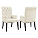 Alana Tufted Back Upholstered Arm Chair Beige - U&U Home Budget Furniture (Carteret, NJ)