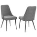 Alan Upholstered Dining Chairs Grey (Set of 2) - U&U Home Budget Furniture (Carteret, NJ)
