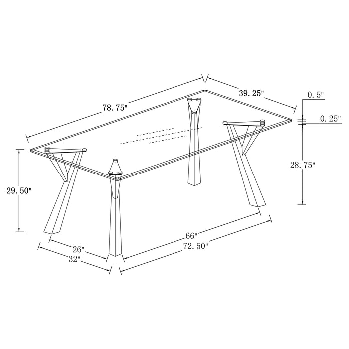 Alaia Dining Tables - U&U Home Budget Furniture (Carteret, NJ)