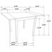 Kelso 5 Pc Dining Sets - U&U Home Budget Furniture (Carteret, NJ)