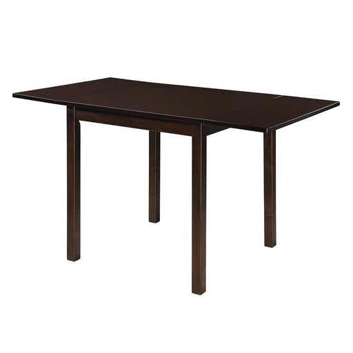 Kelso Rectangular Dining Table with Drop Leaf Cappuccino - U&U Home Budget Furniture (Carteret, NJ)