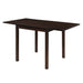 Kelso Rectangular Dining Table with Drop Leaf Cappuccino - U&U Home Budget Furniture (Carteret, NJ)