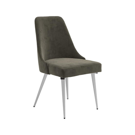 Cabianca Curved Back Side Chairs Grey (Set of 2) - U&U Home Budget Furniture (Carteret, NJ)