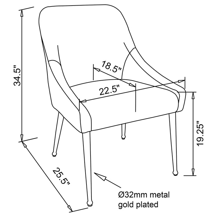 Mayette Side Chair - U&U Home Budget Furniture (Carteret, NJ)
