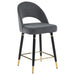Lindsey Arched Back Upholstered Counter Height Stools Grey (Set of 2) - U&U Home Budget Furniture (Carteret, NJ)
