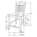 Sarasota Counter Height Dining Sets - U&U Home Budget Furniture (Carteret, NJ)