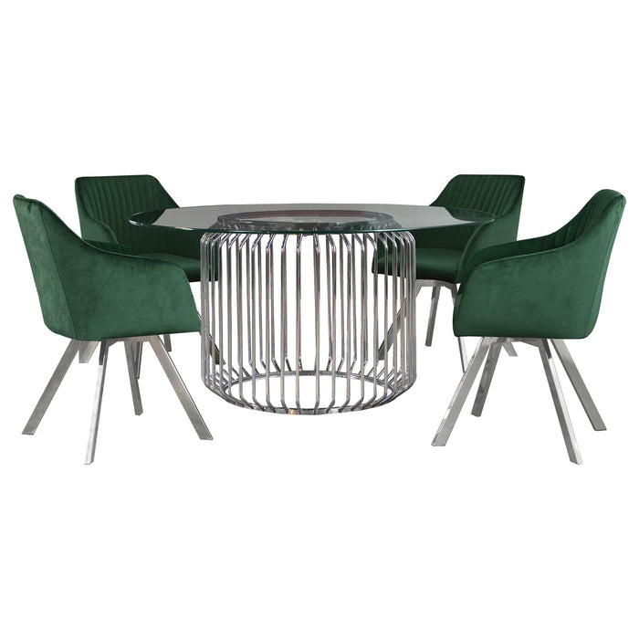 Veena 5 Pc Dining Set - U&U Home Budget Furniture (Carteret, NJ)
