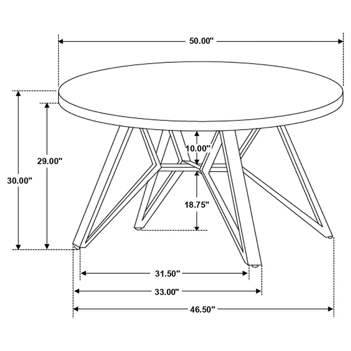 Neil 5 Pc Dining Sets - U&U Home Budget Furniture (Carteret, NJ)