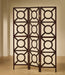 Vulcan 3-panel Geometric Folding Screen Tan and Cappuccino - U&U Home Budget Furniture (Carteret, NJ)