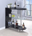 Adolfo 3-tier Bar Table Glossy Black and Clear - U&U Home Budget Furniture (Carteret, NJ)